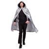 Domino Cape with Hood Dawn Taglia Unica grey view 2