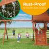 Jungle Gym Kingdom Swing Set Hangers - 2 Heavy Duty Brackets with Locking Snap Hooks for Porch, Patio, Playground - Indoor/Outdoor Hardware & Accessories view 4