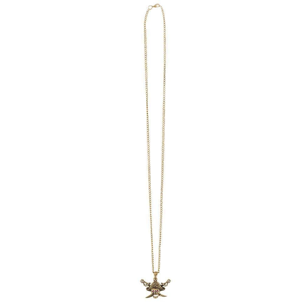 Boland 10131954 Otro Bol64339 Gold Pirate Adult Necklace, Multi-Coloured, Unitalla