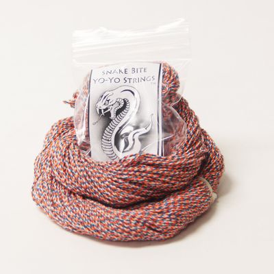 100 Pack Snake Bite String- 100% Polyester Yo-Yo Strings - Coral Snake