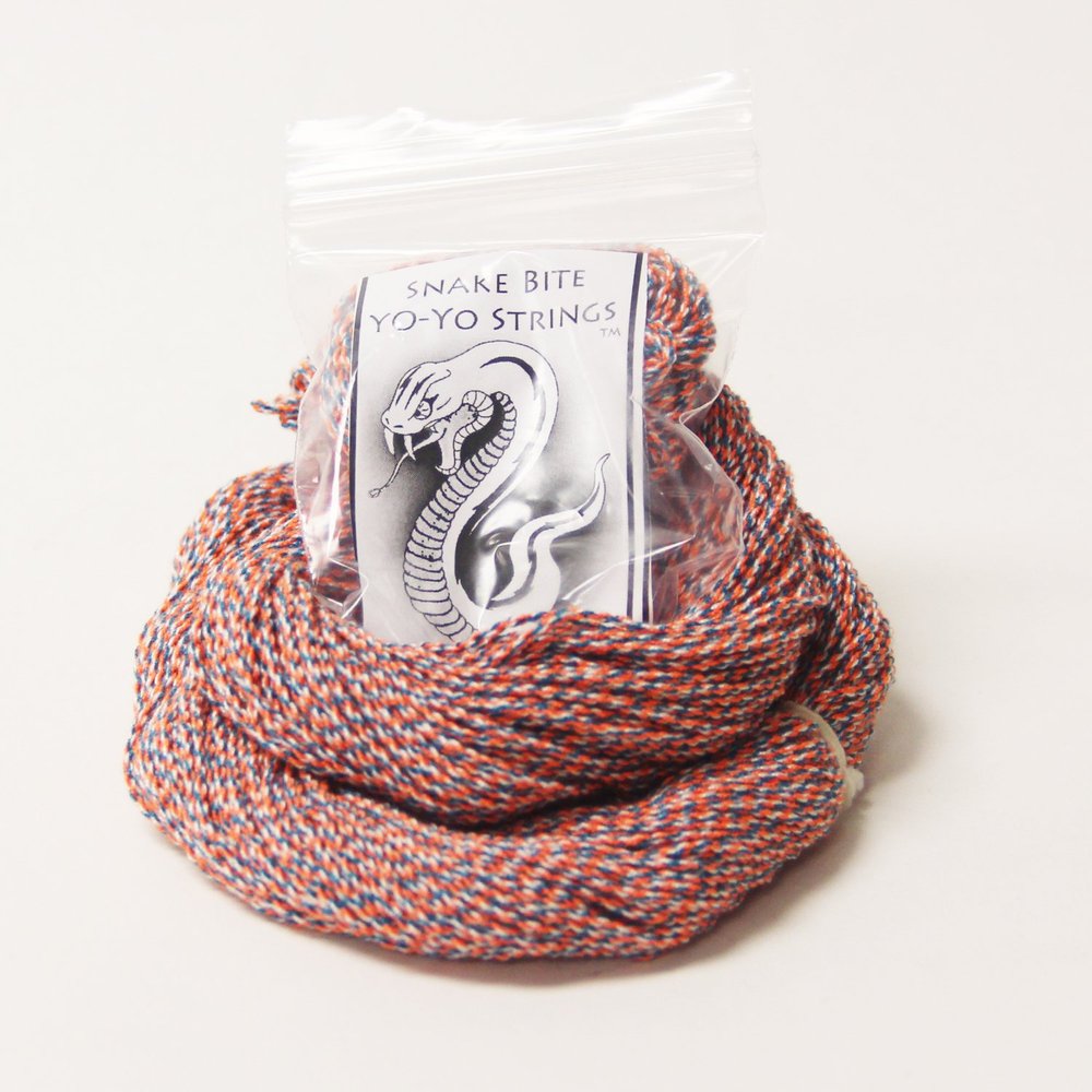 100 Pack Snake Bite String- 100% Polyester Yo-Yo Strings - Coral Snake