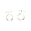NBK Pins with Resin Earrings 5 Pairs W8 X H10 mm Clear ke190 view 1