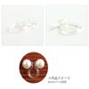 NBK Pins with Resin Earrings 5 Pairs W8 X H10 mm Clear ke190 view 2