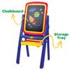 Crayola Qwikflip 2-Sided Kids Easel  360 Rotating Magnetic Whiteboard & Chalkboard  4-in-1 Art Station with Paper Roll & 77 Magnetic Letters  Folds Flat for Storage view 2