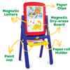 Crayola Qwikflip 2-Sided Kids Easel  360 Rotating Magnetic Whiteboard & Chalkboard  4-in-1 Art Station with Paper Roll & 77 Magnetic Letters  Folds Flat for Storage view 3