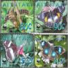 Aitutaki 778-781 (Complete.Issue.) unmounted Mint/Never hinged ** MNH 2008 Blue Mondstiefmtterchen (Stamps for Collectors) Butterflies view 1