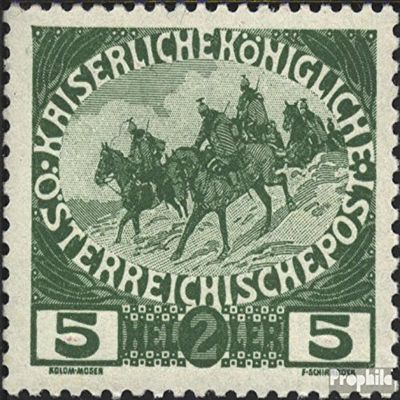 Austria 181 unmounted Mint/Never hinged ** MNH 1915 Kriegsbilder (Stamps for Collectors) Military/Knight