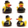 Duckshop Winston Churchill Rubber Duck, Black, Vinyl, Medium, Unisex, Animal, Bath Toy, 7x9x9 cm, Ages 3+ view 3