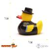 Duckshop Winston Churchill Rubber Duck, Black, Vinyl, Medium, Unisex, Animal, Bath Toy, 7x9x9 cm, Ages 3+ view 4
