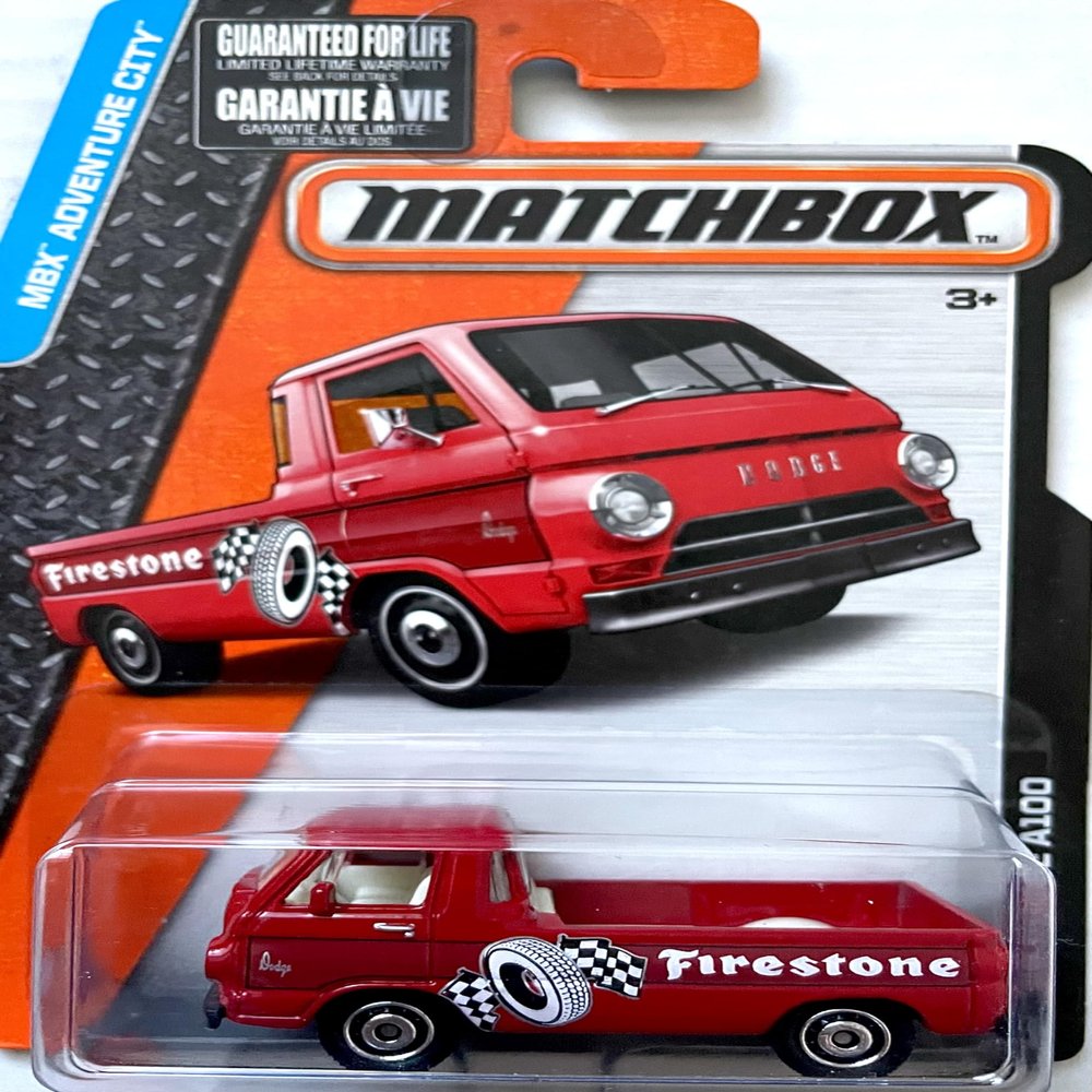 2015 Matchbox MBX Adventure City - '66 Dodge A100 (Firestone)