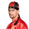Boland 04219 Hat with Mandarin and Hair Black/Red view 1