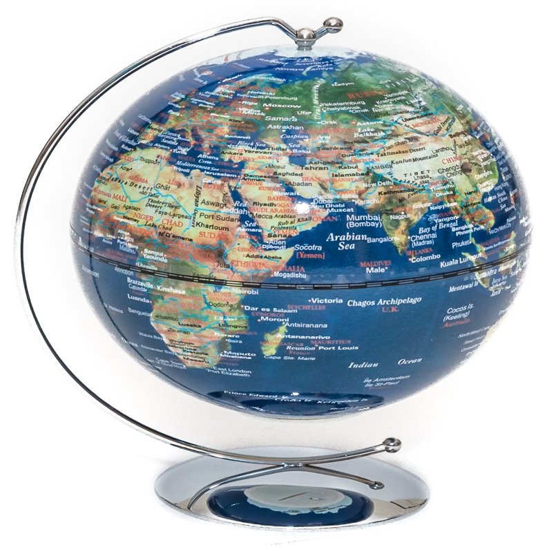 Bello Games New York, Inc. 5" Blue Lighted Desk Globe