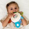 HABA Teether Cuddly Rainbow Round - Soft Activity Toy with Rattling & Teething Elements,Multicolored view 3