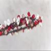 red crystal headband wedding hair accessories bridal autumn hair band boho headpiece view 4