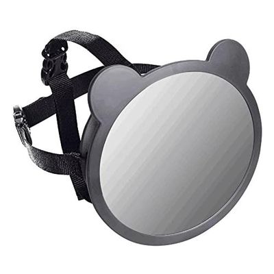 Apramo Baby Rear Facing Mirror with Ears - Black