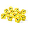 Hand2mind Mini Geared Clock for Teaching and Learning to Tell Time - Analog Learning Clock for Kids and Classrooms (Set of 12), Yellow view 3