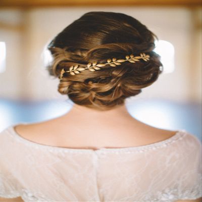 Athena Crown - Golden Leaf Headband, Special Occasion, Bridal Headband