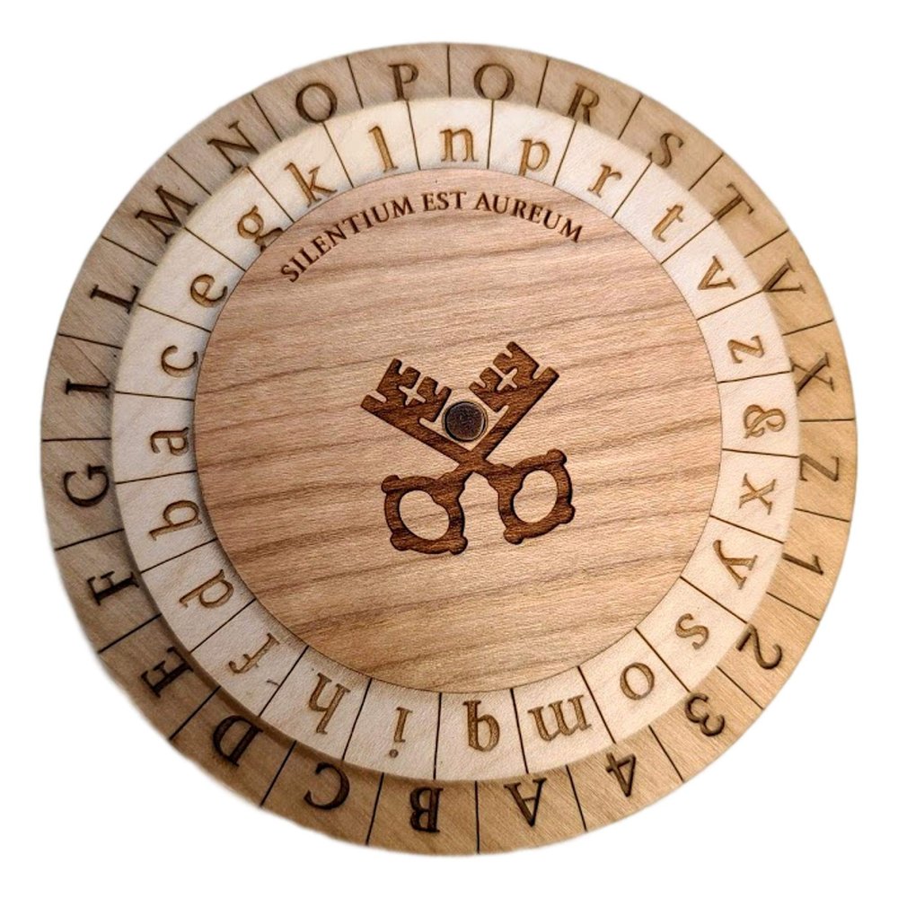 Creative Crafthouse Alberti Cipher Disk - Encryption Device from 15th Century - Escape Room Prop
