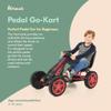 hauck Kids Pedal Go Kart, Hurricane 4 Wheel Bike Cart with Rubber Tires, Ages 4-10, Red - Outdoor Ride-On Bicycle Karts with Wheels for Boys and Girls view 2