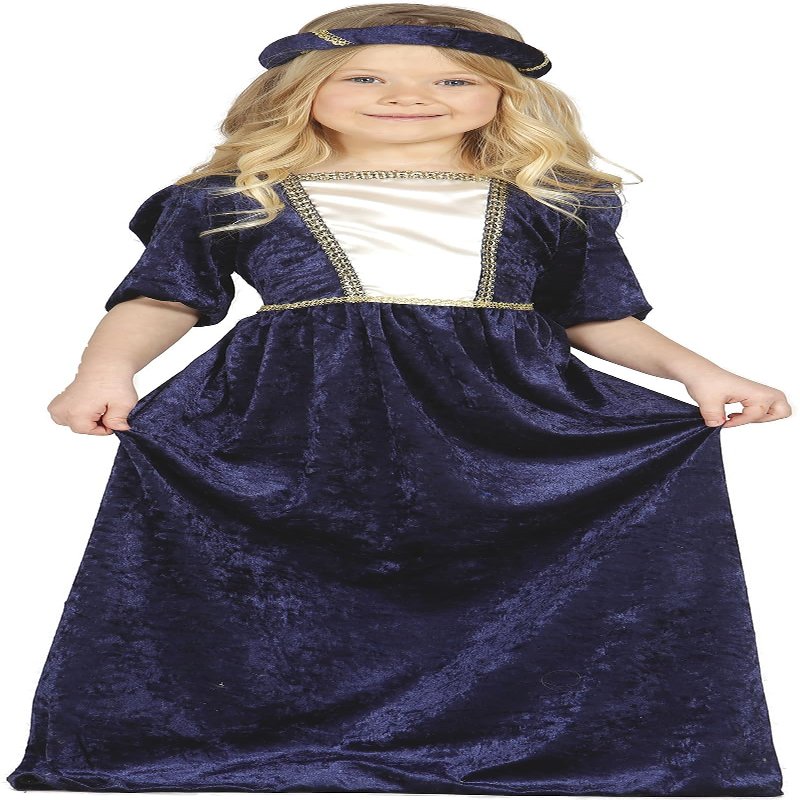 85596 - Mittelalter-Dame, Gre 3-4 Jahre-3-4 Jahre