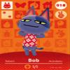 Animal Crossing Happy Home Designer Amiibo Card Bob 018/100 view 1