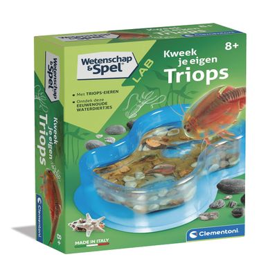 Clementoni Science Kit - Triops Kweken 7+ - German - Biology - Unisex - Kids - Observation Skills, Life Cycle