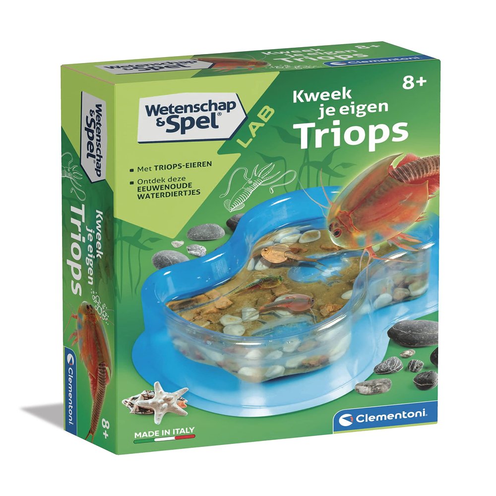 Clementoni Science Kit - Triops Kweken 7+ - German - Biology - Unisex - Kids - Observation Skills, Life Cycle