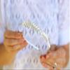 Little Laurels - A Silver Leaf Headband view 4
