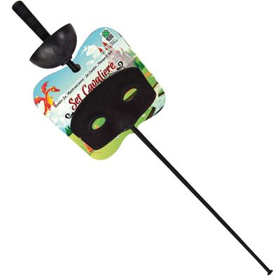 Carnival Toys 6917 Mask and Sword 60 cm Black