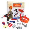 Click n' Play 23 piece Kids Pretend Play Real Working Toy Tool Set Includes Powered Drill, Hammer, Saw, Tape Measure, Tool Belt and other Construction Accessories view 1