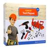 Click n' Play 23 piece Kids Pretend Play Real Working Toy Tool Set Includes Powered Drill, Hammer, Saw, Tape Measure, Tool Belt and other Construction Accessories view 2