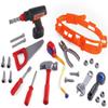 Click n' Play 23 piece Kids Pretend Play Real Working Toy Tool Set Includes Powered Drill, Hammer, Saw, Tape Measure, Tool Belt and other Construction Accessories view 3