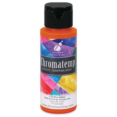 CHROMA Chromatemp Artists' Tempera Paint - Orange, 2 oz
