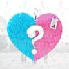 APINATA4U Heart Shaped Gender Reveal Pinata - Valentine's Day Party Decor | What Will Our Valentine Be? | Perfect for Gender Reveal Celebrations, Baby Showers & Romantic Events! view 3