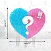 APINATA4U Heart Shaped Gender Reveal Pinata - Valentine's Day Party Decor | What Will Our Valentine Be? | Perfect for Gender Reveal Celebrations, Baby Showers & Romantic Events! view 4