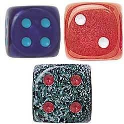 Tutti Frutti, Speckle and Silk Dice Assortment - Set of 25