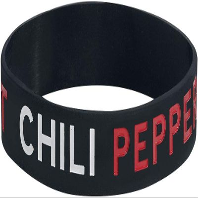 Rock Off Trade Rhcp Logo Gummy Band
