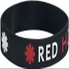 Rock Off Trade Rhcp Logo Gummy Band view 3