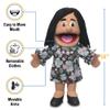 14" Maria, Hispanic Mom/Teacher, Hand Puppet view 3