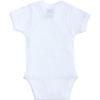 babidu babidoxu Short Sleeve Open Front Body, Teddy Bear Pattern Openwork Knit Under Wear 1156 White view 2