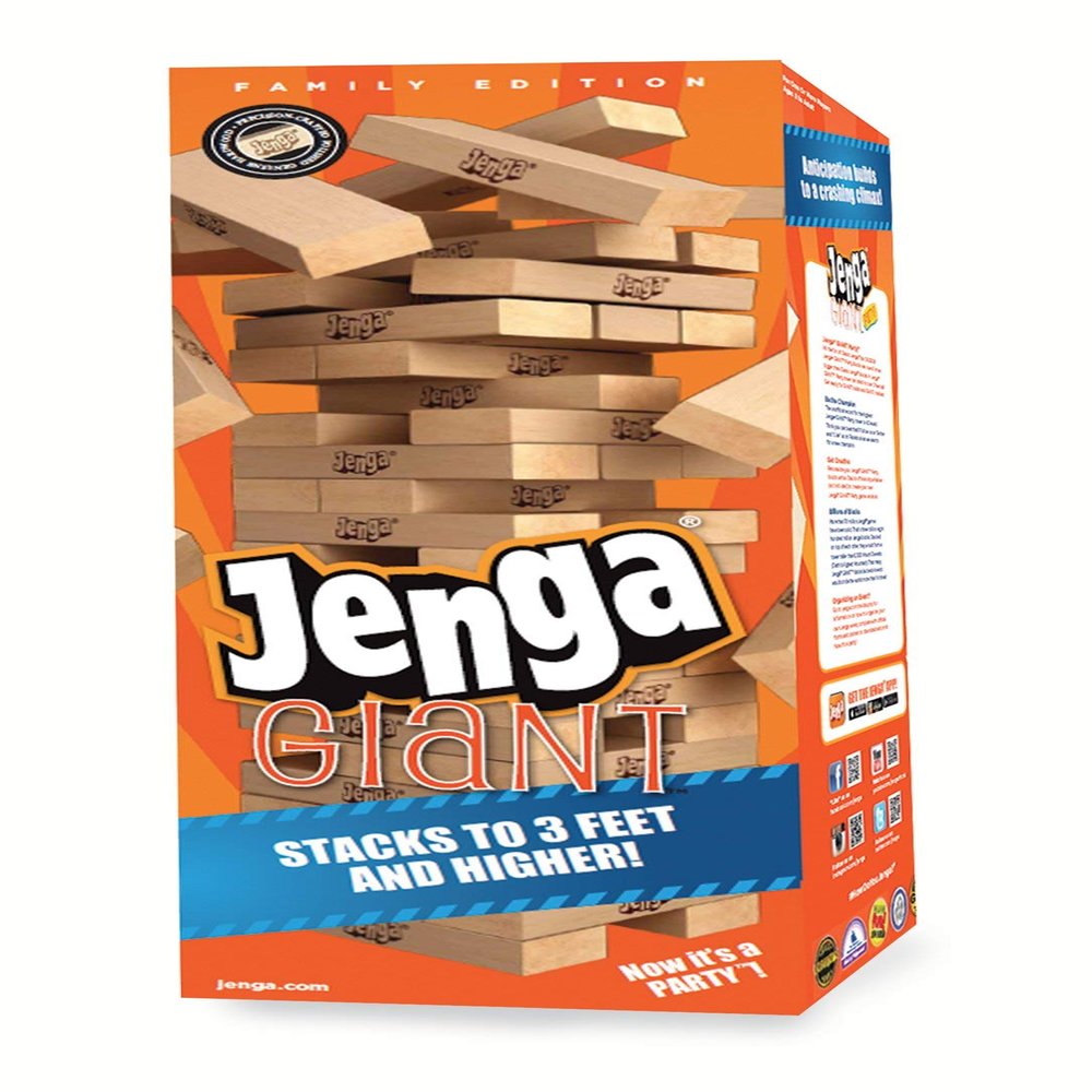 Jenga Giant Family Hardwood Stacking Game (01506-19-noAcc)