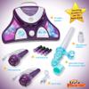 Little Pretender Kids Karaoke Machine with 2 Microphones and Adjustable Stand,AUX Port, Music Sing Along with Flashing Stage Lights and Pedals for Fun Musical Effects view 2