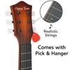 23" Acoustic Guitar, Kids 6 String Toy Guitar - Realistic Steel Strings - Beginner Practice First Musical Instrument for Children, Toddlers (Cherry Sunburst) view 2