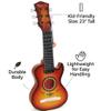 23" Acoustic Guitar, Kids 6 String Toy Guitar - Realistic Steel Strings - Beginner Practice First Musical Instrument for Children, Toddlers (Cherry Sunburst) view 4