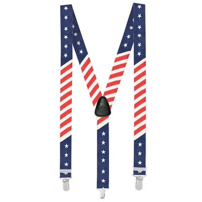 Boland 00654 USA Flag Party Suspenders Braces 4th July, Patriotic & Election Parties Accessory