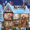 White Mountain Christmas House Jigsaw Puzzle Christmas Puzzles 1000 Pieces for Adults and Families view 1