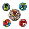 Pyramid International Marvel Retro Iron Man Badge, Multi-Colour, 10 x 12.5 x 1.3 cm view 1
