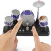 Finger Drum Set Electronic Mini Desktop Small Novelty Toy Desk Instrument Game with Sounds and Lights for Kids, Adults view 1
