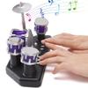 Finger Drum Set Electronic Mini Desktop Small Novelty Toy Desk Instrument Game with Sounds and Lights for Kids, Adults view 3