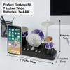 Finger Drum Set Electronic Mini Desktop Small Novelty Toy Desk Instrument Game with Sounds and Lights for Kids, Adults view 4